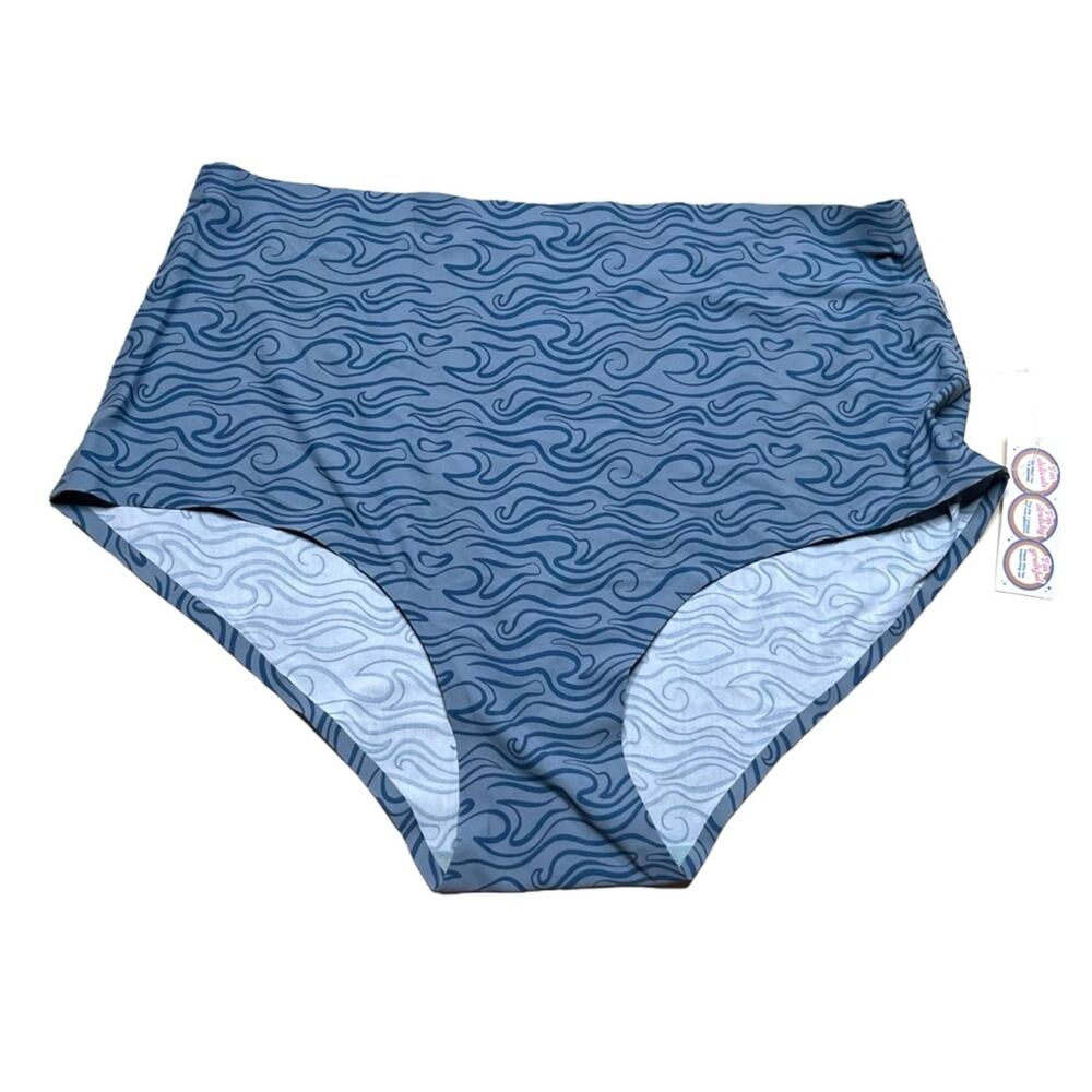 Cheek Boss Brief Panty Surf Waves Size 2XL